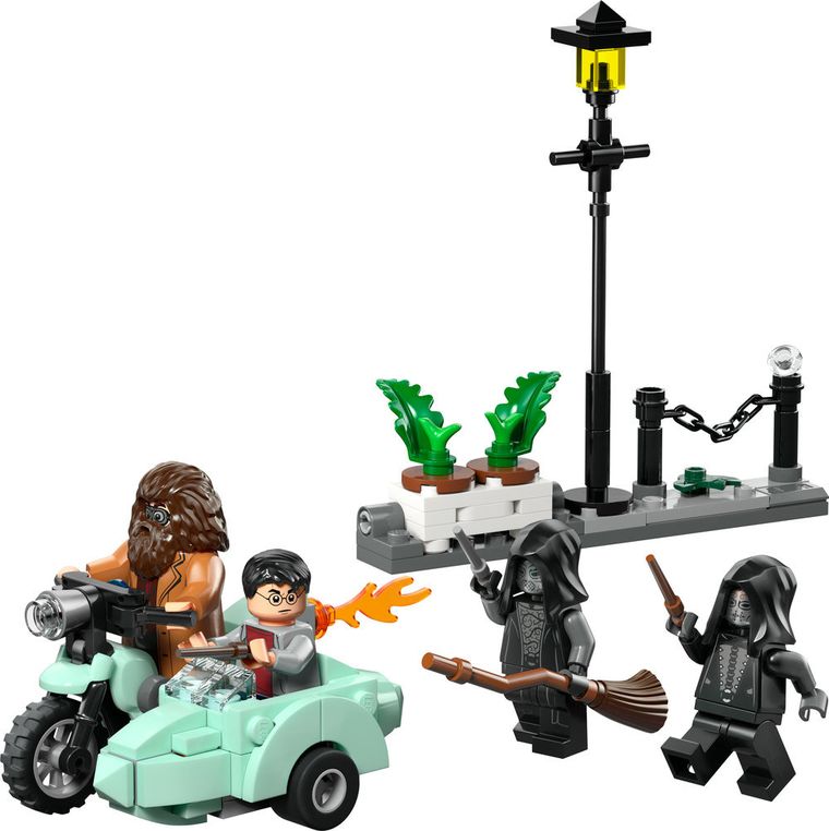 LEGO Harry Potter, Hagrid si Harry in fuga de pe Aleea Boschetelor, 76459