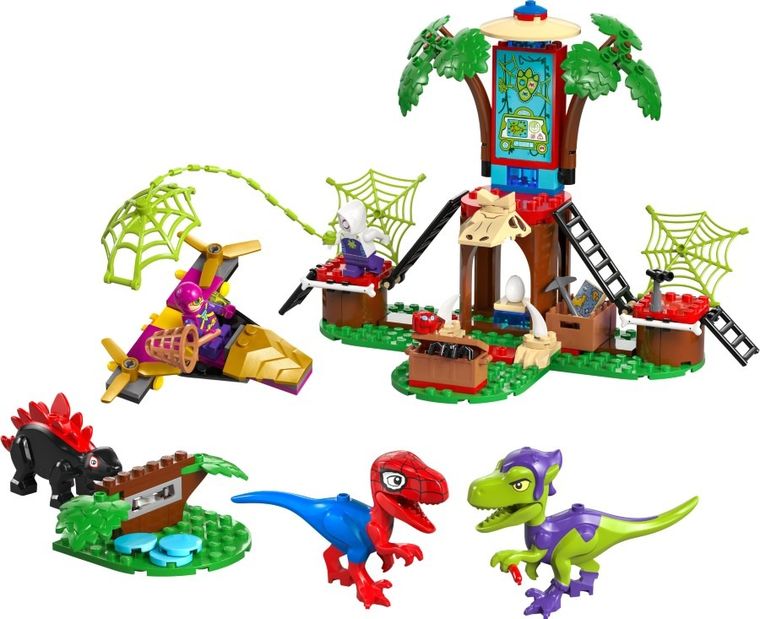 LEGO Marvel, Infruntarea dintre dinozaurii Spidey si Gobby la casa-sediu din copac, 11200