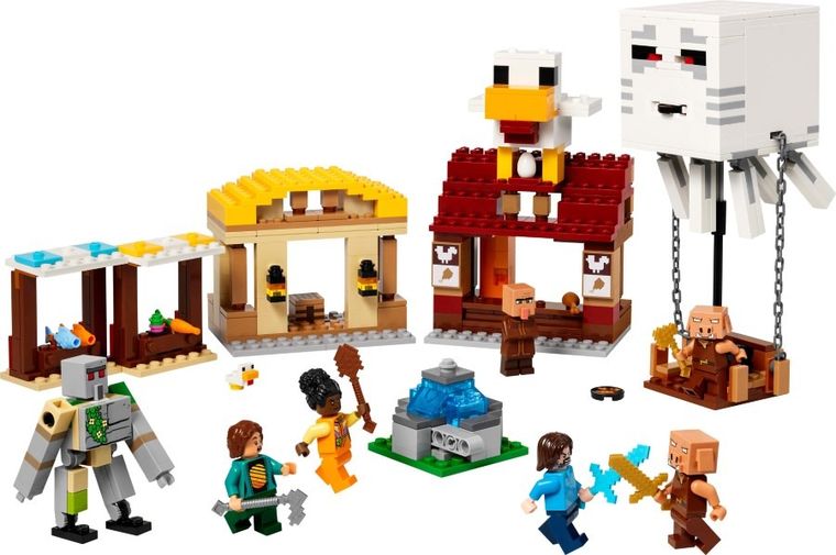 LEGO Minecraft, Atacul baloanelor Ghast asupra satului, 21273