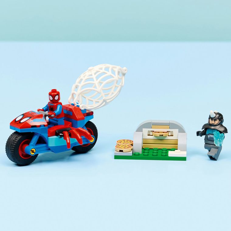 LEGO Spidey, Spidey pe motocicleta vs Rhino, 11206