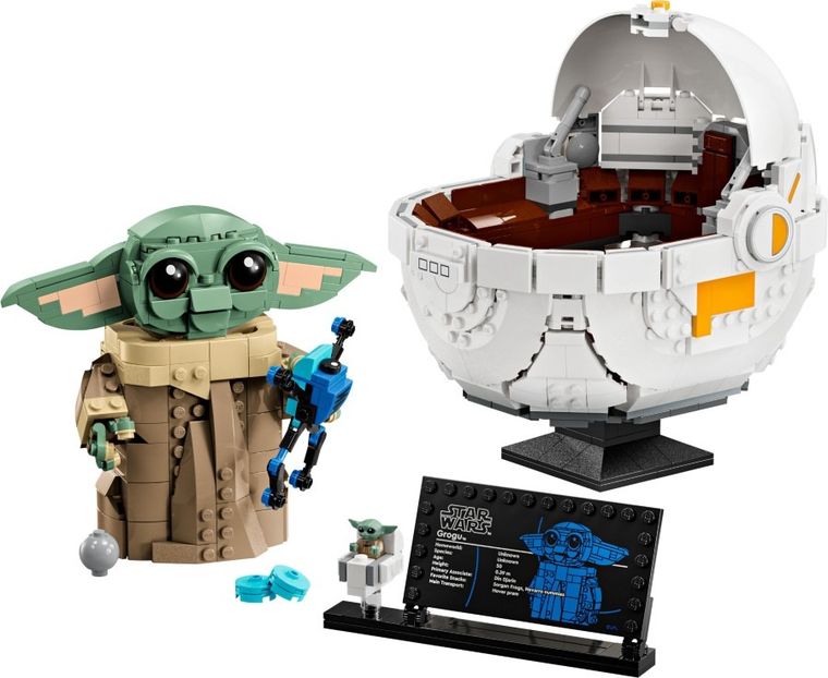 LEGO Star Wars, Grogu cu landoul planor, 75403