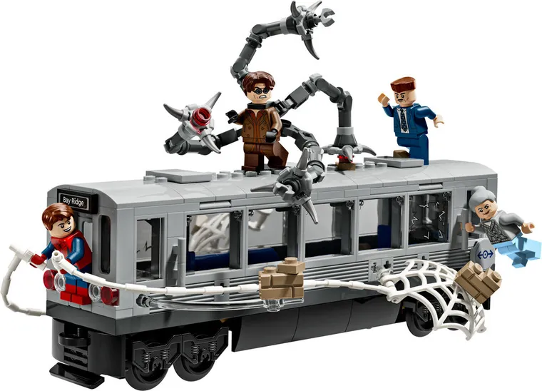 LEGO Super Heroes, Lupta de pe acoperisul trenului dintre Omul-Paianjen si Doc Ock, 76321