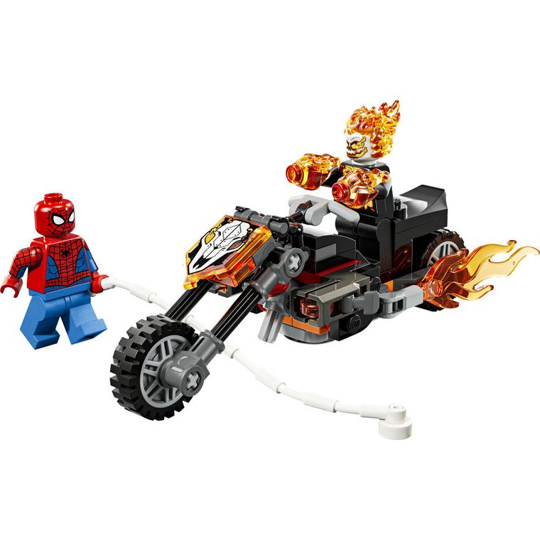 LEGO Super Heroes, Omul Paianjen vs Calaretul fantoma pe motocicleta, 76335