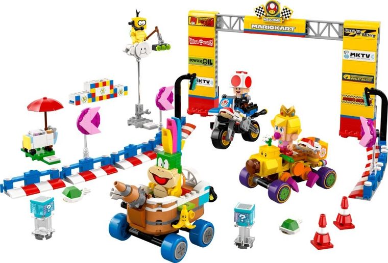 LEGO Super Mario, Mario Kart - Set Baby Peach si Grand Prix, 72036