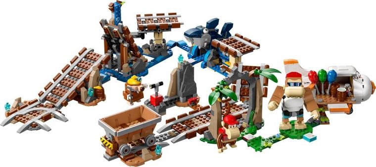 LEGO Super Mario, Set de extindere Plimbarea cu vagonetul minier a lui Diddy Kong, 71425