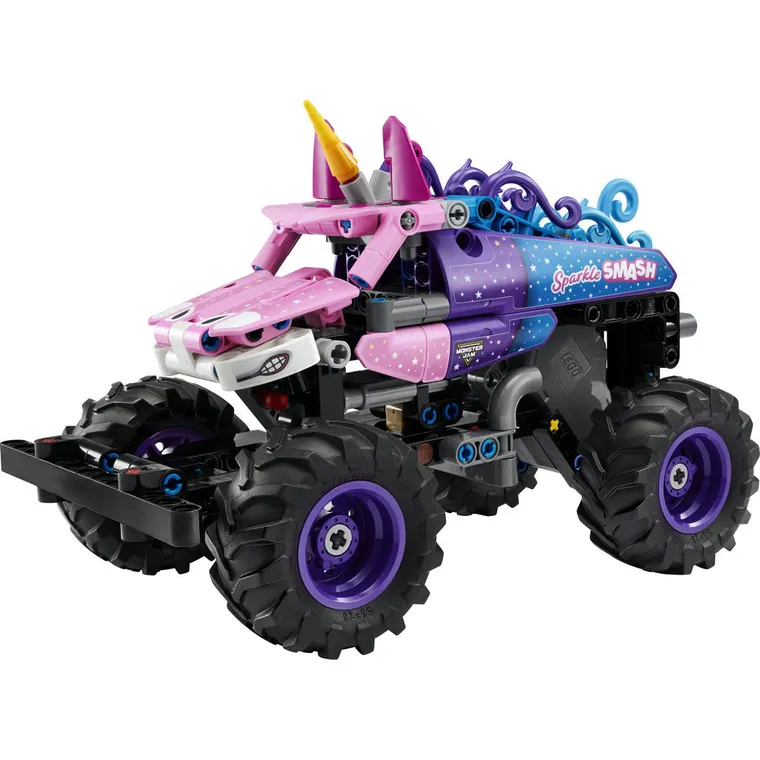 LEGO Technic, Monster Jam Sparkle Smash cu motor cu arc, 42220