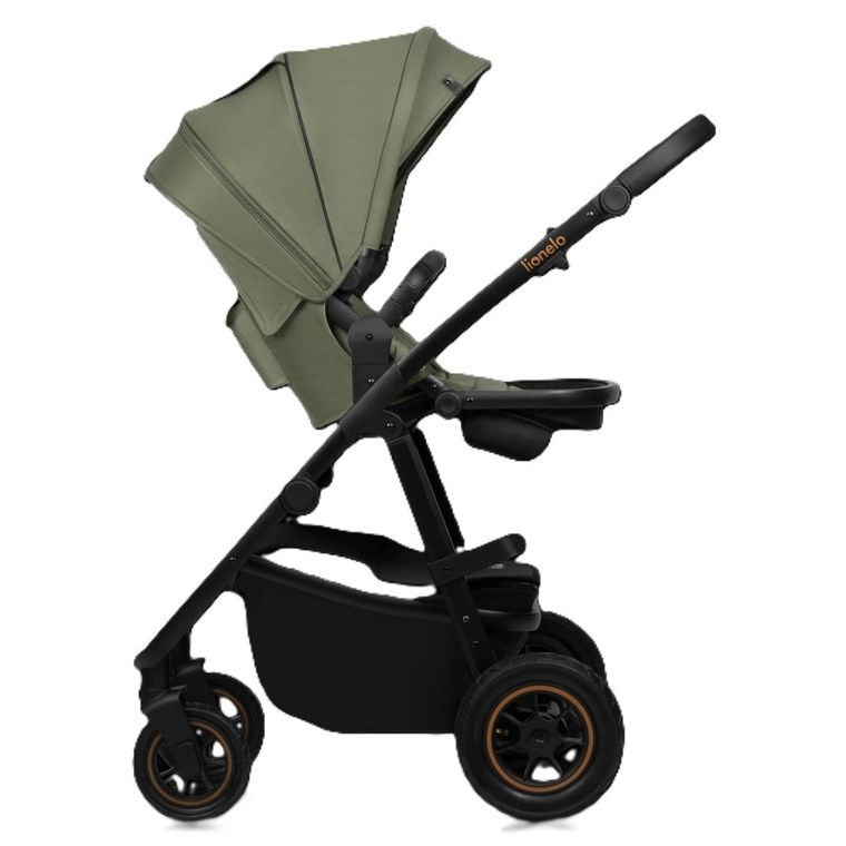 Lionelo, Amber Plus, carucior multifunctional 3in1, Green Forest