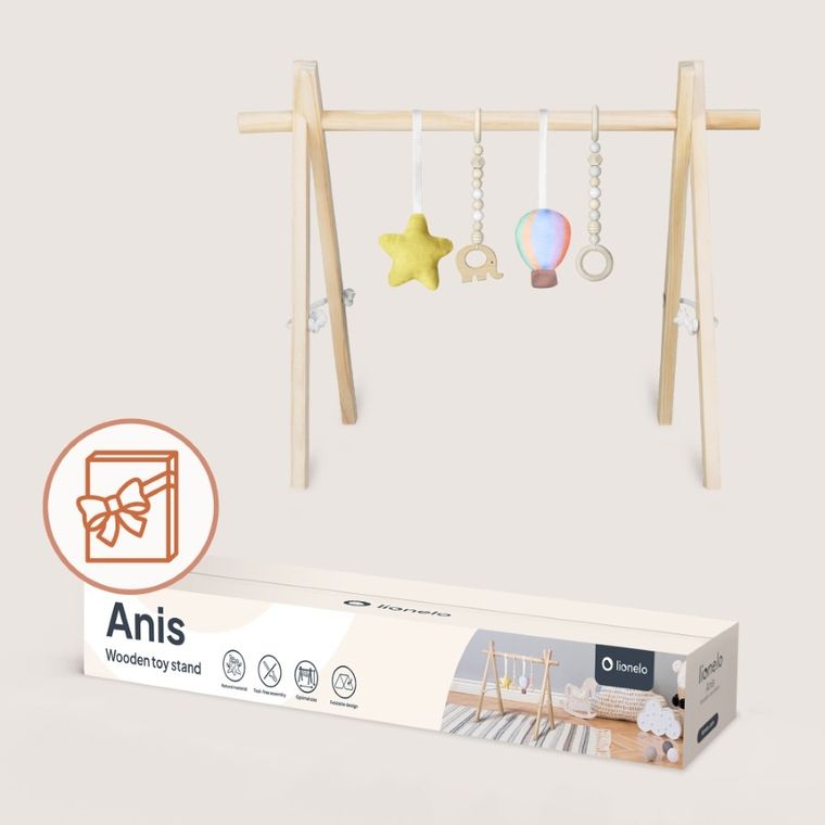 Lionelo, Anis, stand educativ din lemn, Baby Gym
