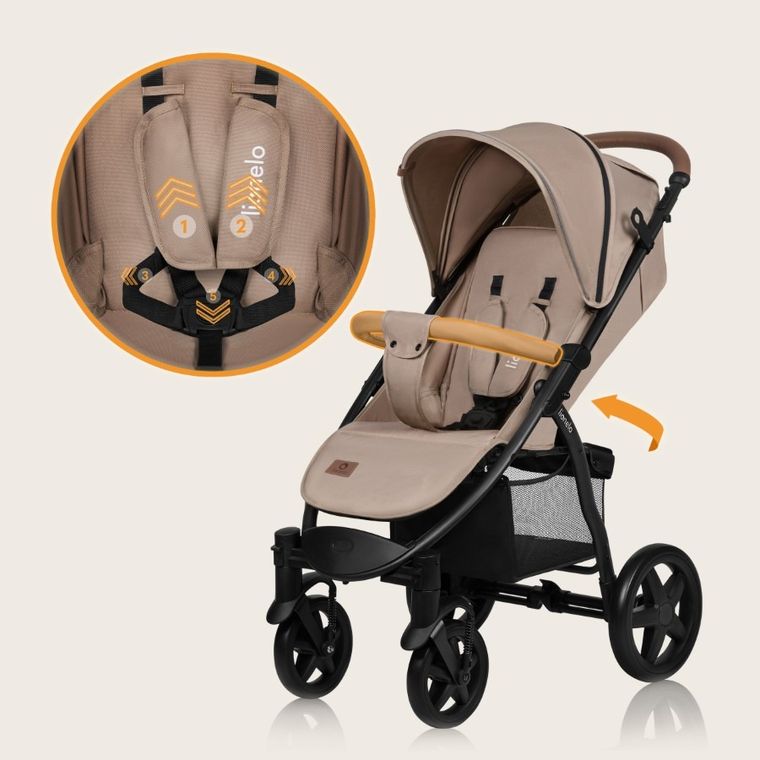 Lionelo, Annet Plus, carucior sport, Beige Sand