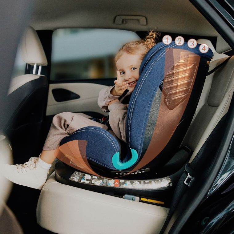 Lionelo, Bastiaan One, scaun auto, Black Carbon, 40-150 cm