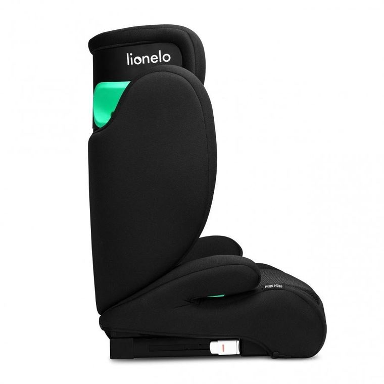 Lionelo, Hugo, I-size, scaun auto, 100-150 cm, Black Carbon