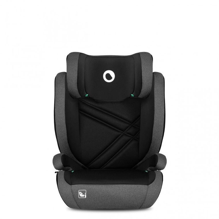 Lionelo, Hugo, I-size, scaun auto, 100-150 cm, Black Grey