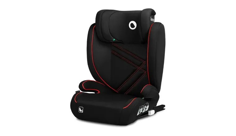 Lionelo, Hugo, I-size, scaun auto, 100-150 cm, Sporty Black Red