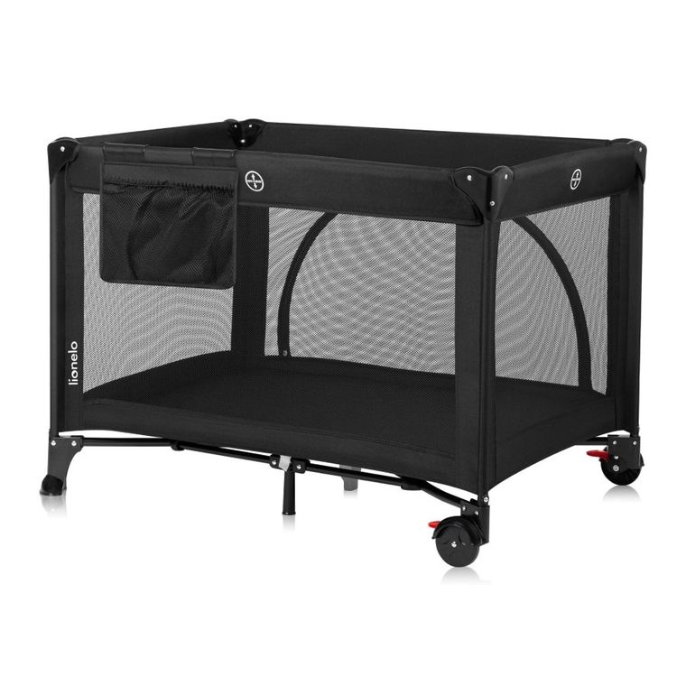 Lionelo, Laura, patut de volaj compact 2in1, Black Carbon