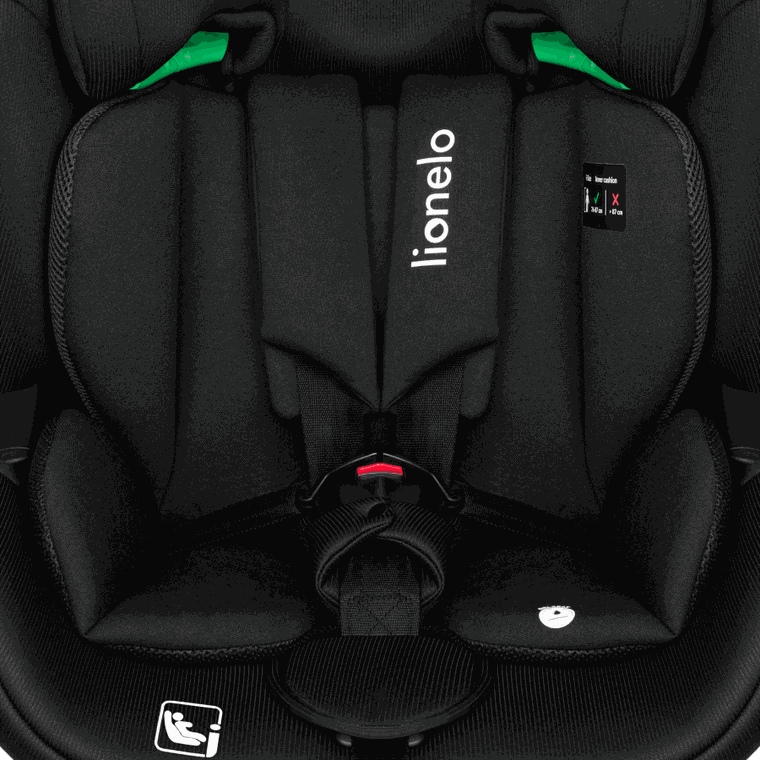 Lionelo, Lavender I-Size, scaun auto, Black Carbon, 76-150 cm