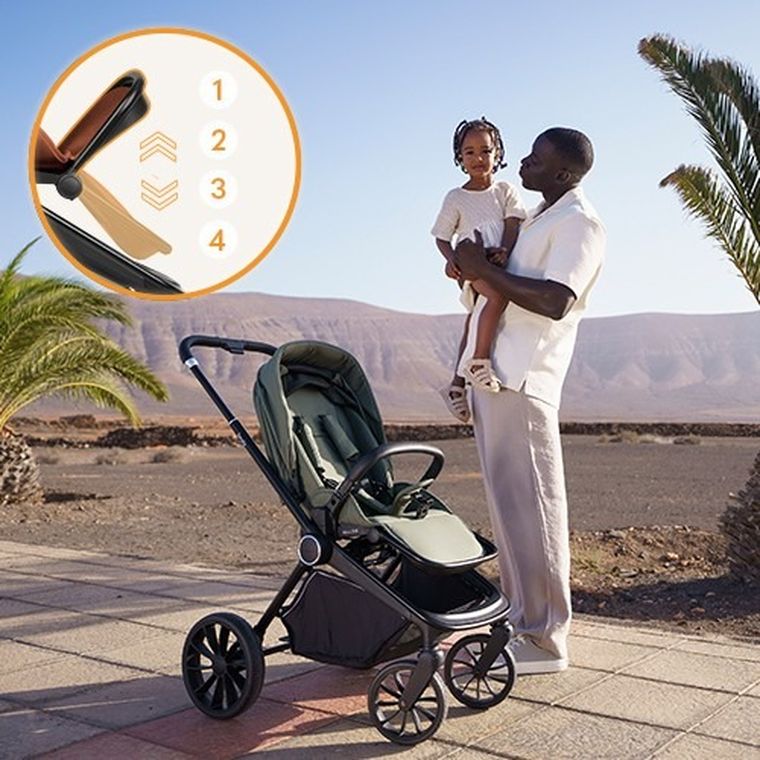 Lionelo, Mika Plus, carucior multifunctional, Brown Rust