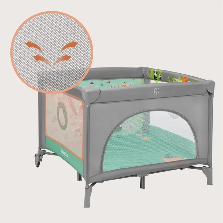 Lionelo, Mille Plus, parcul de joaca pentru copii, Grey Green