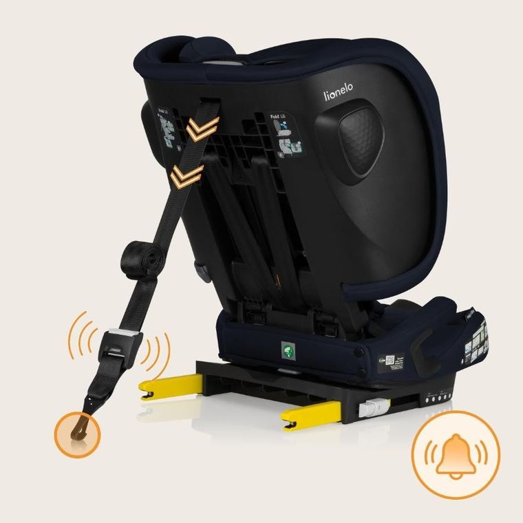Lionelo, Nelly, scaun auto, i-Size, Blue Navy, 76-150 cm