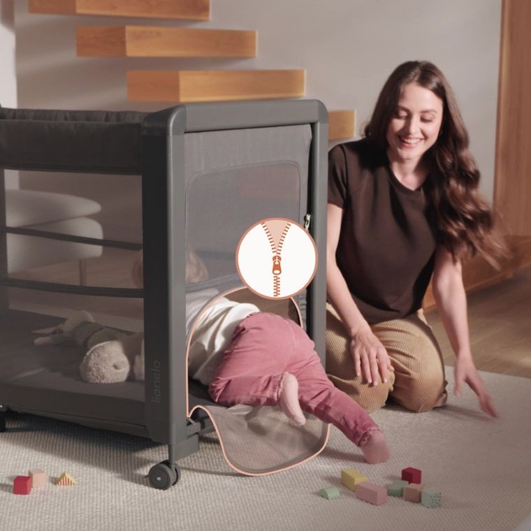 Lionelo, Patty, patut multifunctional 5in1, Grey Graphite