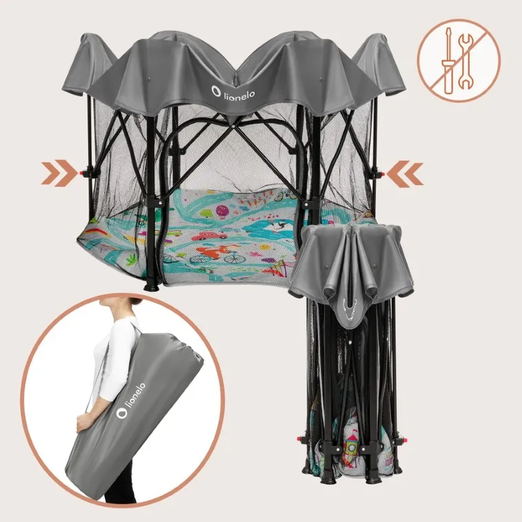 Lionelo, Roel Plus, tarc de joaca pentru copii, pliabil