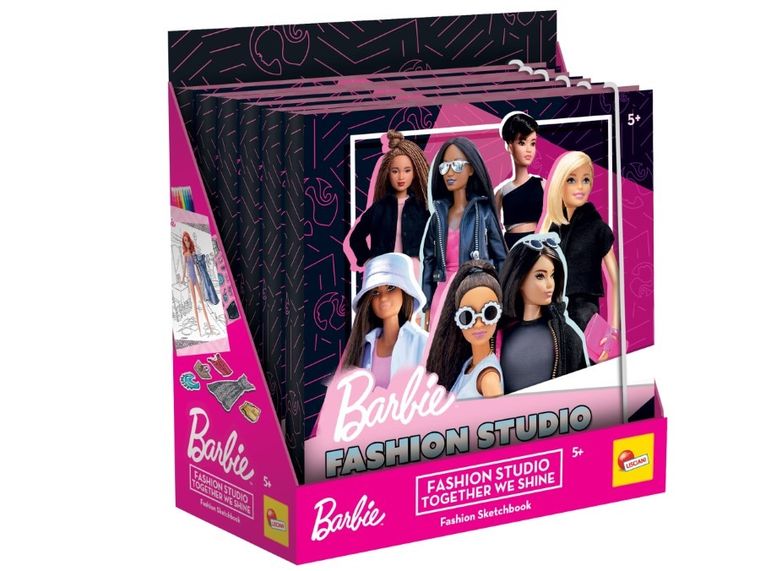 Lisciani, Barbie, Fashion Studio, mapa cu stickere