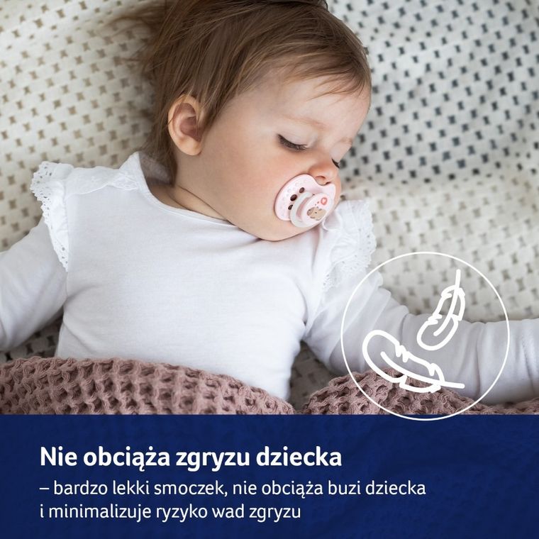 Lovi, CapiChill Girl, suzeta dinamica din silicon, 18m+, 2 buc.
