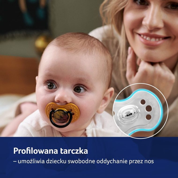 Lovi, Jungle Vibes Girl, suzeta dinamica din silicon, 0-3 luni, 2 buc.