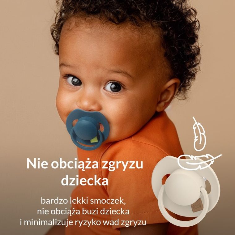 Lovi, Prime, suzeta dinamica din silicon, 6-18 luni, Baby Blue/Blue, 2 buc.