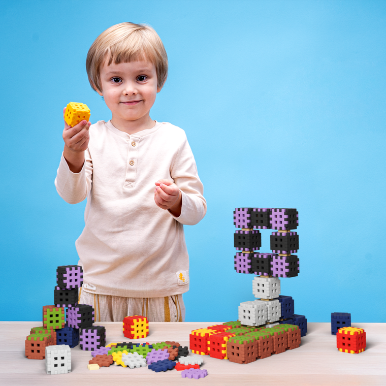 Marioinex, Mini Waffle, Blocks, set de constructie, 206 + 30 piese gratuit