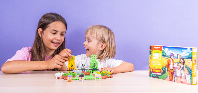 Marioinex, Mini Waffle, Fermier, set de constructie, 102 piese