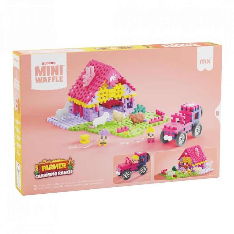 Marioinex, Mini Waffle, Fermier, set de constructie, 112 piese