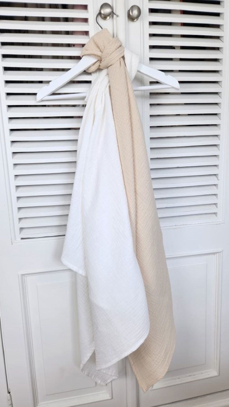 MimiNu, scutece din muselina, 80-80 cm, 2 buc.