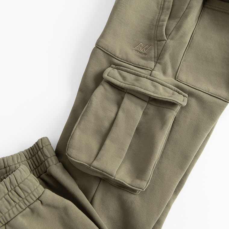 Pantaloni de trening kaki cargo regular NOWEAR