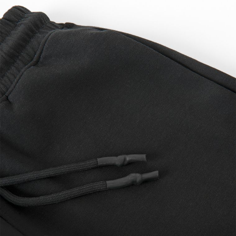 Pantaloni scurti regular negri cu snur NOWEAR