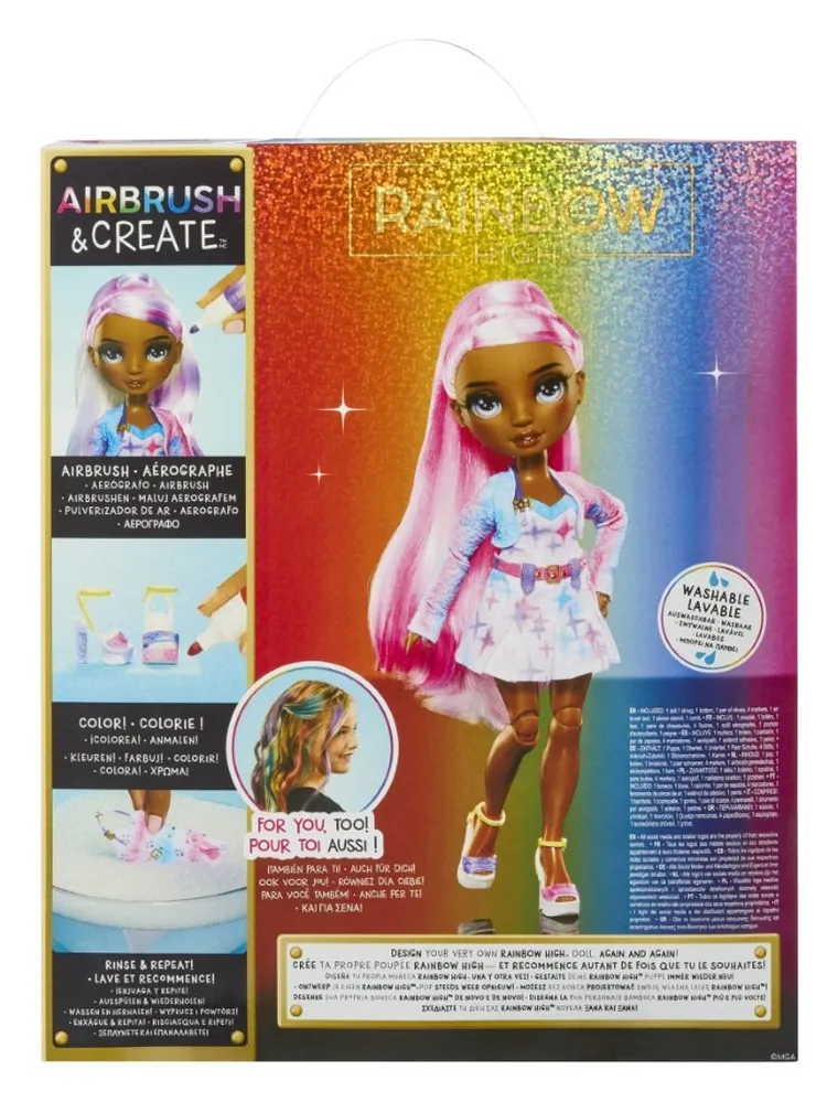 Rainbow High, Air Brush & Create, papusa fashion, Grey Eyes