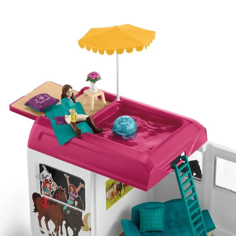Schleich, Horse Club, Remorca transport pentru cai, set, 42619