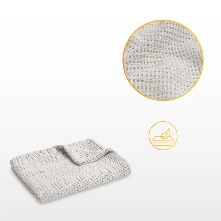 Sensillo, Moli, patura ajurata, gri deschis, 70-110 cm