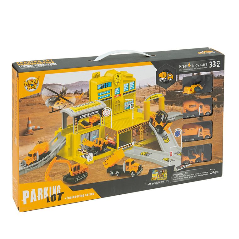 Smiki, Constructii, garaj cu vehicule, 33 elemente