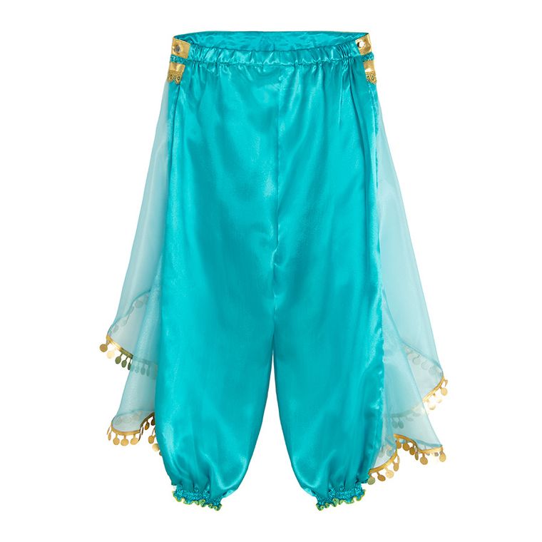 Smiki, Jasmine Aladdin, costum pentru copii, turcoaz, 117/128 cm