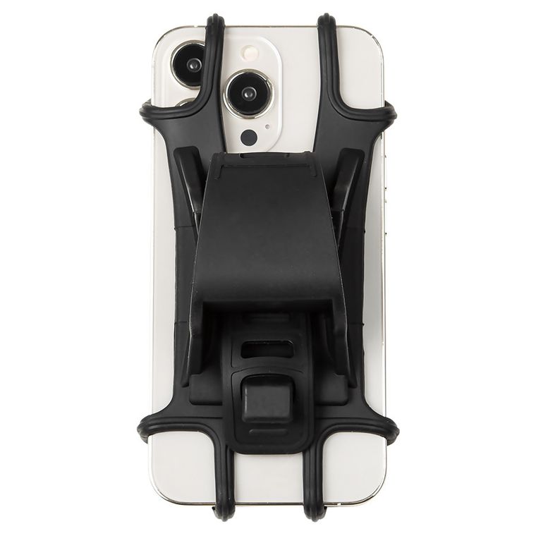 Smiki, Little Adventurer, suport pentru telefon din silicon, negru