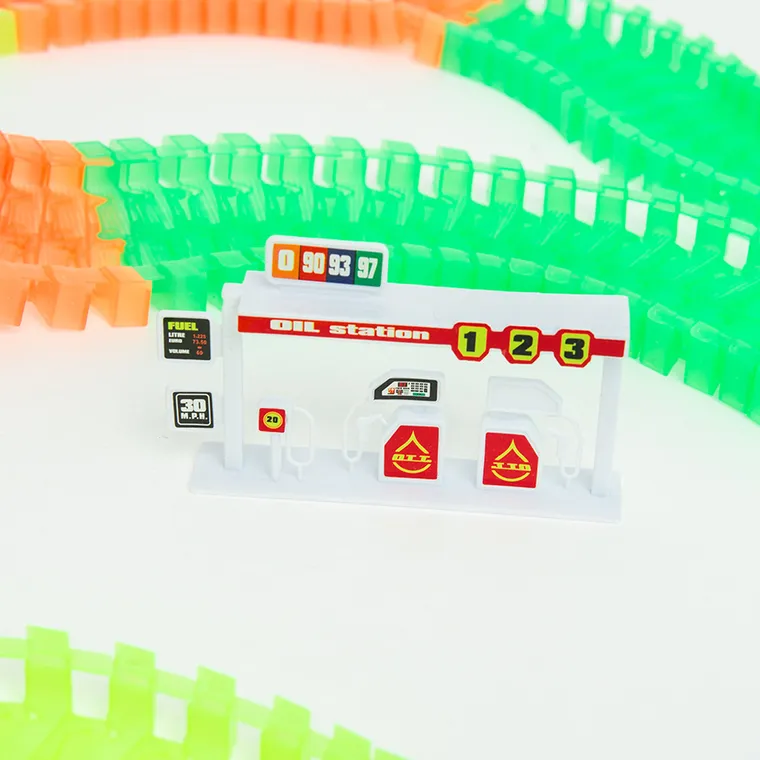 Smiki, Magic Tracks, circuit auto flexibil cu masinute, 138 elemente