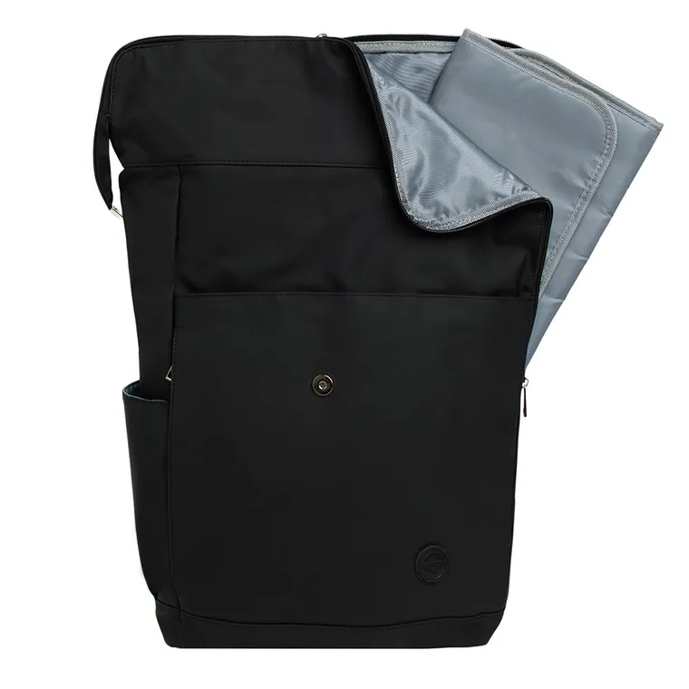 Smiki, rucsac cu saltea de infasat, impermeabil, negru