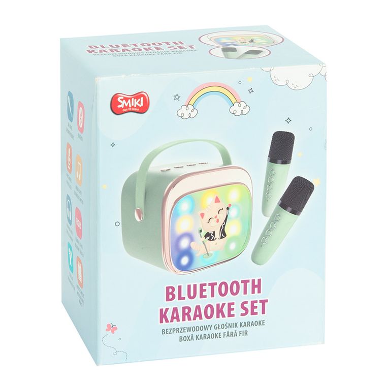 Smiki, Set de karaoke, boxa bluetooth cu microfoane, wireless