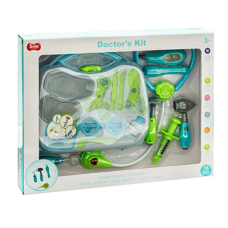 Smiki, set trusa medicala, 18 elemente