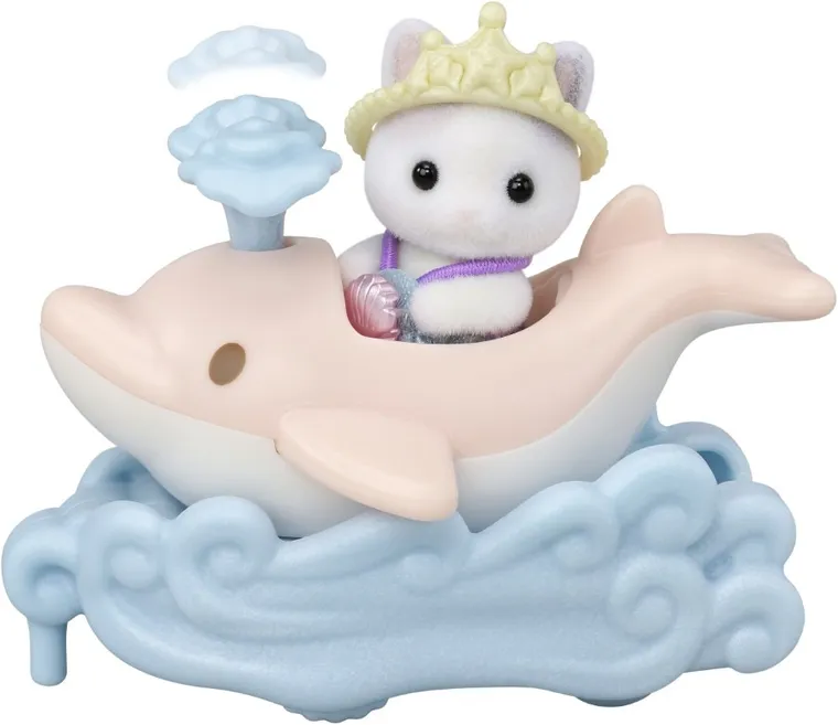 Sylvanian Families, Amusement Park Ride Set - Ride the Waves, set de joaca cu figurine, 5820