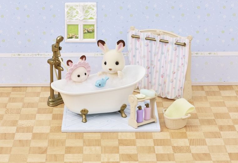 Sylvanian Families, Baie cu cada si dus, set de accesorii, 5739