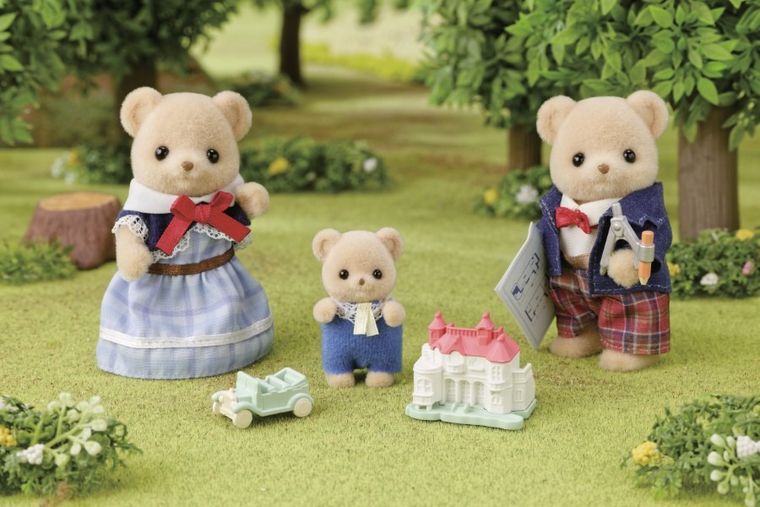 Sylvanian Families, Biscuit Bear Family, set de figurine, 5851