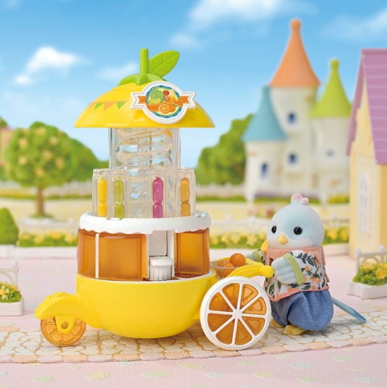 Sylvanian Families, Citrus Bird Juice Stand, set cu figurina, 5861