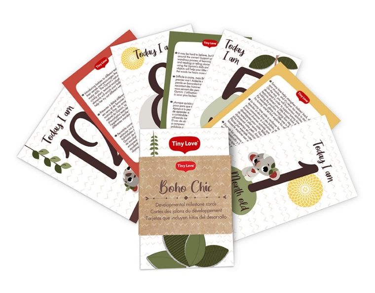 Tiny Love, Boho Chic, saltea de activitati pentru bebelusi cu suport din lemn