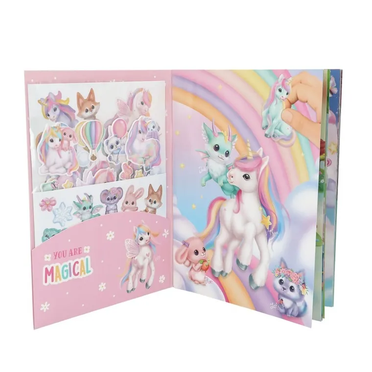 Top Model, Unicorn Ylvi, set creativ cu autocolante